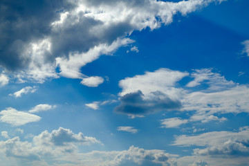 Blue sky with cloud for background and backdrop use