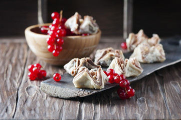 Egyptian baklava with red currant