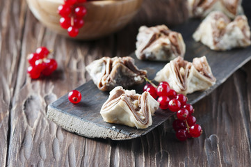 Egyptian baklava with red currant