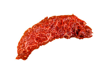 Raw steak "Skirt", "butcher's steak" or "Machete," the beef lies