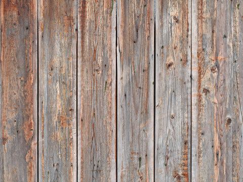 Old rough rotten wood planks background, grain wooden texture