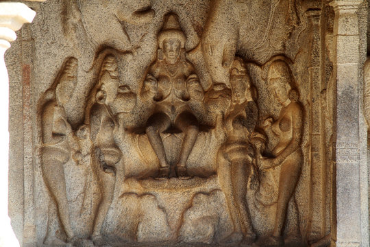 Varaha cave temple in Mahabalipuram,Tamilnadu,India