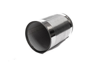 Offene Blechdose als Konserve