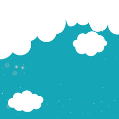 Clouds icon. Weather sky nature and climate theme. Vector illustration