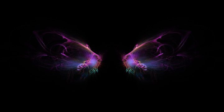 Bunter kreativer Hintergrund - Schmetterlingsflügel