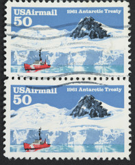 Antarctic treaty postage stamps of 1961