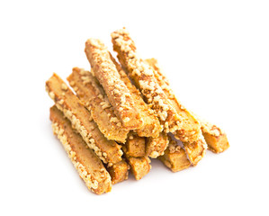 Crispy bread sticks.