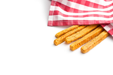 Crispy bread sticks.