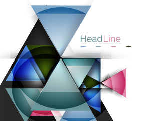 Fototapeta premium Glossy glass modern triangle layout