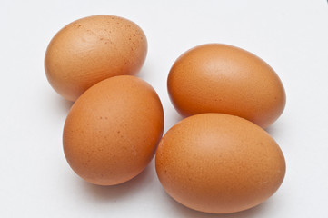braune Hühnereier