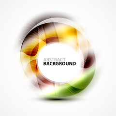 Colorful abstract circle banner