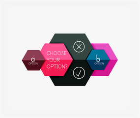 Infographic banners modern paper templates