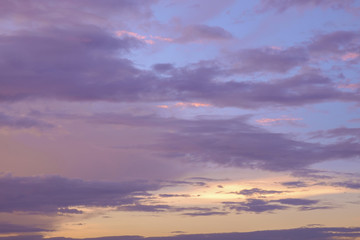 Sky and clouds / Sky and clouds at twilight.