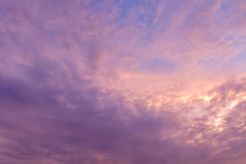 Sky and clouds / Sky and clouds at twilight.