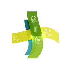 Creative paper geometric business infographic background templates