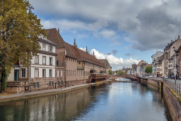 View of Ill river in Strasbour