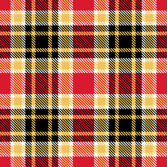 Plaid Tartan Seamless Pattern Background