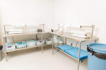Packing area for sterile medical instruments