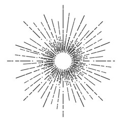 Obraz premium Vector illustration of sunburst