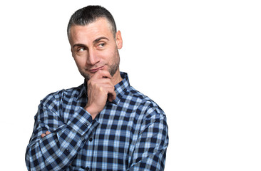 Obraz premium Thoughtful man portrait