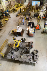 Obraz premium Workshop on production of handling removable devices.