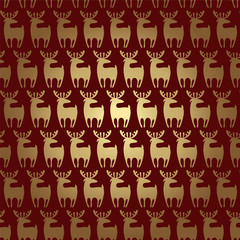 Vector Christmas background with deers