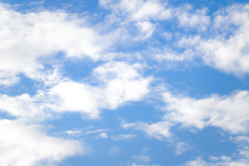 Obraz na płótnie Canvas Blue sky with white cloud background