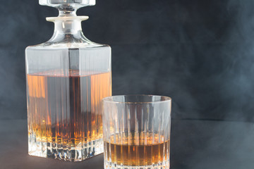 Whisky im rauch
