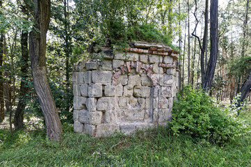 Multiple stones and bricks stacked in rows