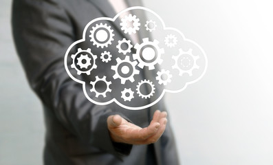 Engineering cloud industrial business cogwheel mechanism service automation modernization...