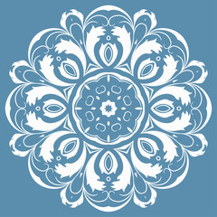 Oriental pattern with arabesques and floral elements, classic or