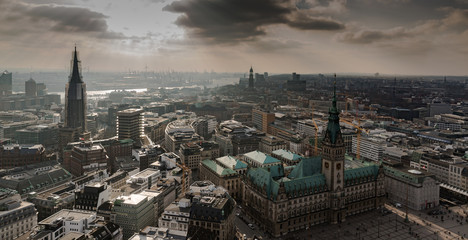 Naklejka premium Hamburg von Oben