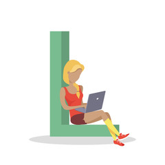 Gadget Alphabet. Letter - L