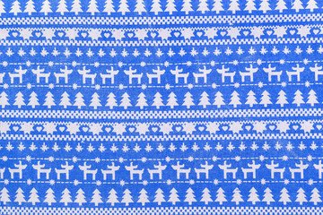 textile Christmas background with Scandinavian design