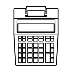 Calculator icon. Tool mathematics finance and device theme. Isolated design. Vector illustration