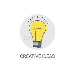 Light Bulb Icon New Creative Idea Business Concept Vector Illustration
