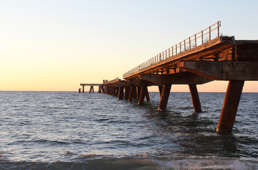 Fototapeta premium Old Wharf, Pier, South Italy, Ruins, Lamezia Terme 