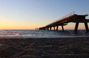 Old Wharf, Pier, South Italy, Ruins, Lamezia Terme
