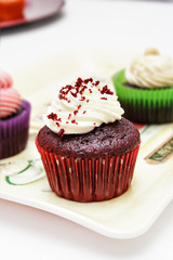 Red velvet cupcake.
