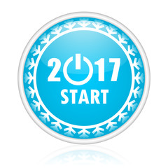 Christmas design blue vector icon.