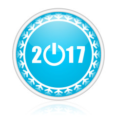 Christmas design blue vector icon.