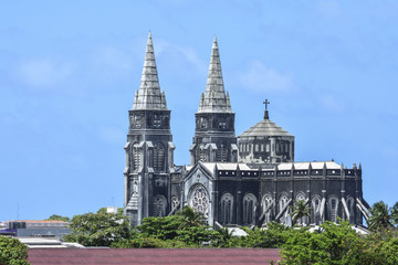 Fototapeta na wymiar Fortaleza's city cathedral, church