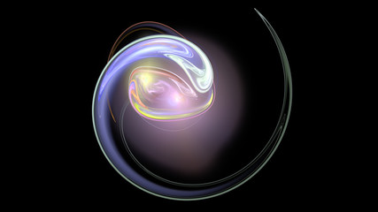 Neutral spiral abstract background with galaxy glow
