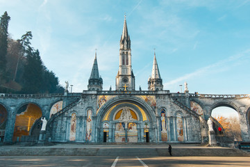 Fototapeta na wymiar Sanctuary of Our Lady of Lourdes.