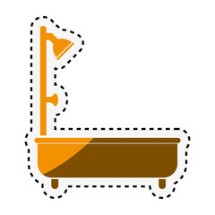 bathtub service isolated icon vector illustration design
