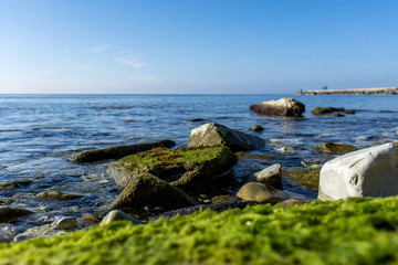Fototapeta na wymiar sea, stones