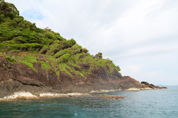 Rock in the sea Thailand