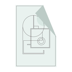 House floor plan icon for ui or app. Vector