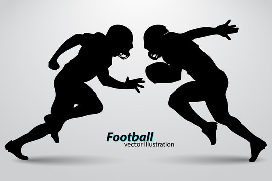 nfl football player silhouette