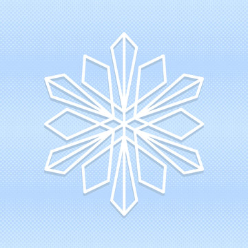 vector snowflake icon